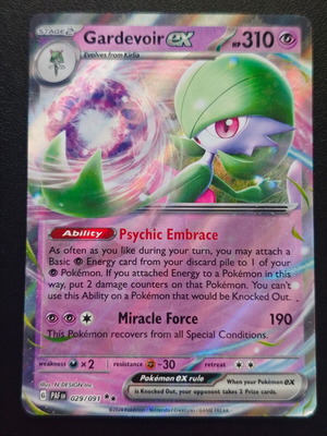 Pokemon Gardevoir ex 029/091 from Paldean Fates 2024 collection NM