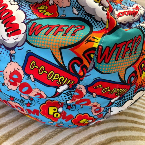 Barbaron pop art beanbag pouf like new