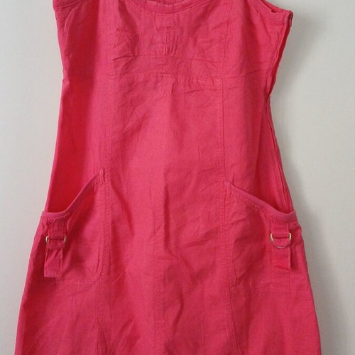 Fransa dress like new, linen, pink, size S