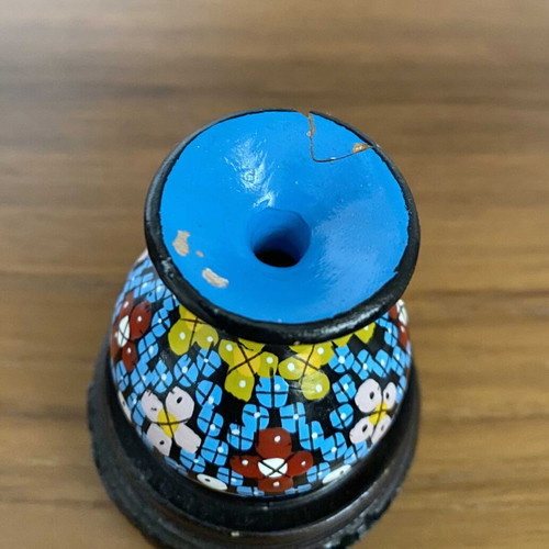 Set of 4 handmade decorative mosaic jars like new