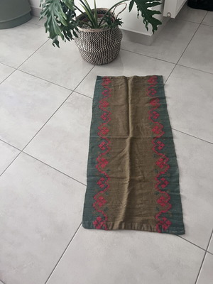 Handmade kilim used, single piece, loom woven