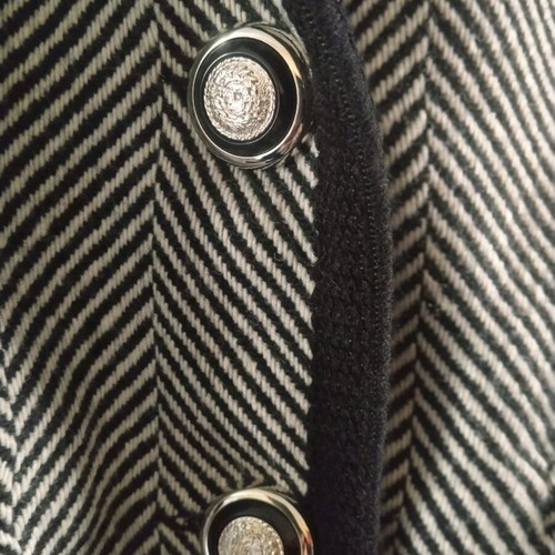 Forel women's jacket black and white, size 38, like new