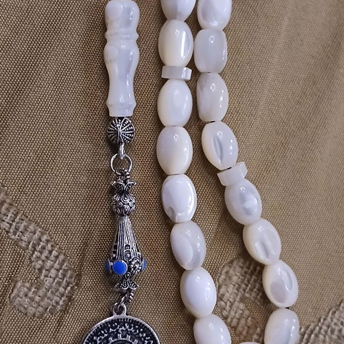 Komboloi mother of pearl vintage worry beads used