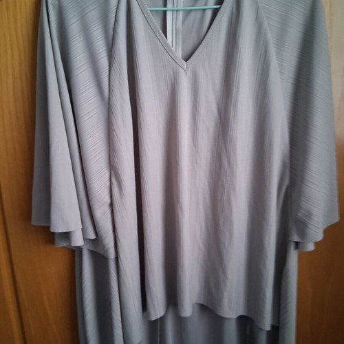 Blue Vanilla airy blouse/dress M/L like new, grey