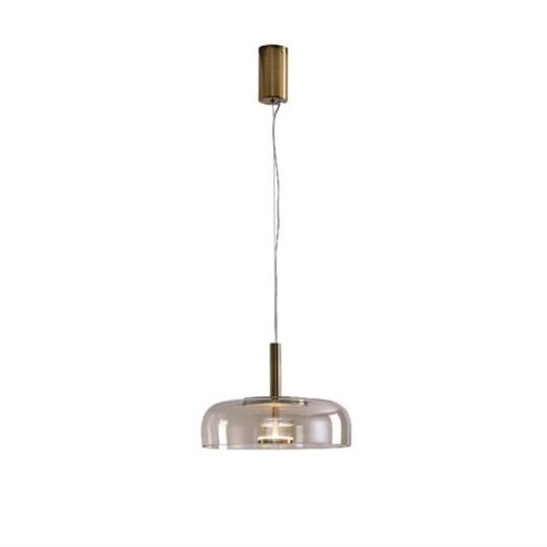 Lobby pendant light metal-glass like new