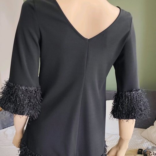 On Line evening mini dress like new, size M, black