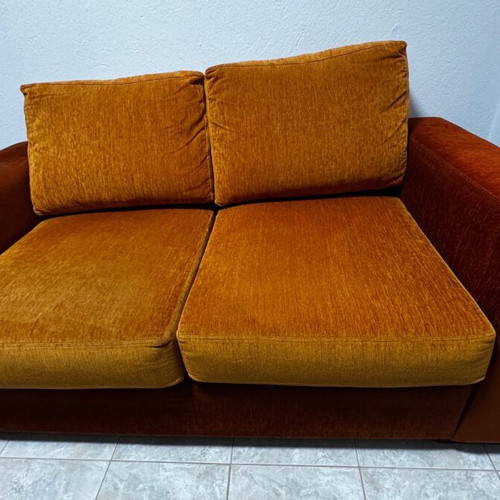 Two-seater sofa used, custom-made