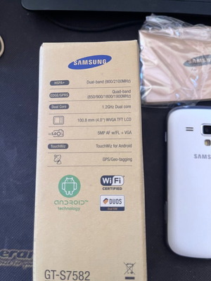Samsung Galaxy GT-S7582 μεταχειρισμένο, άσπρο, Dual SIM, 16GB, Android