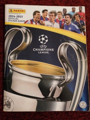 Άλμπουμ αυτοκόλλητων UEFA Champions League 2014-15 μεταχειρισμένο, 90% ολοκληρωμένο