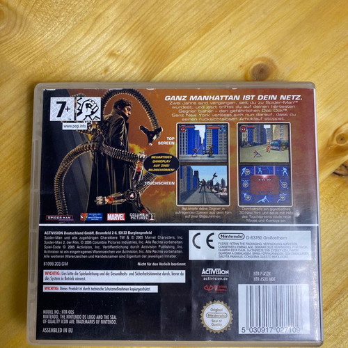 Nintendo DS Spider-man 2 used, German language