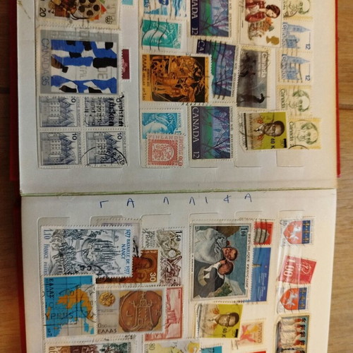 Stamp collection used