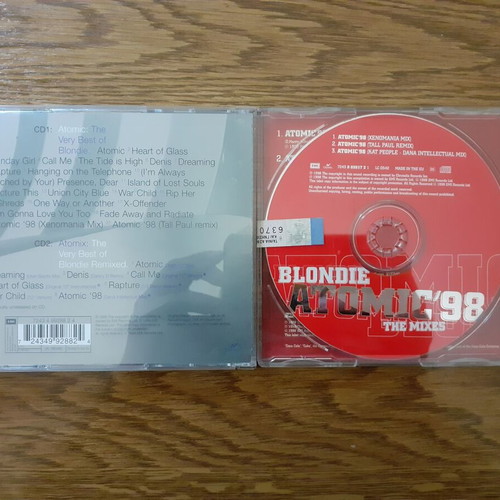 Blondie package Atomic Atomix The Very Best Of 2CD + Atomic' 98 The Mixes CD Single