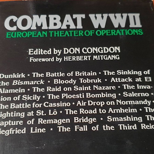 Combat WWII book set and 8 DVD collection used, English
