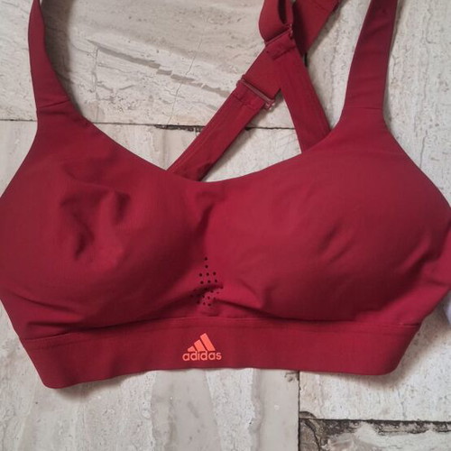 Adidas sports bra like new, red, size 75B