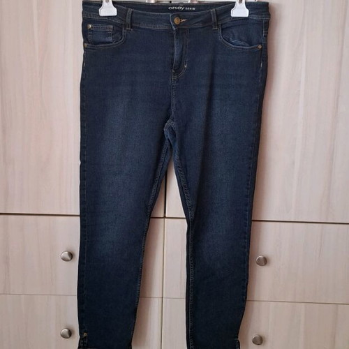 Women's denim jeans used, size 42, blue
