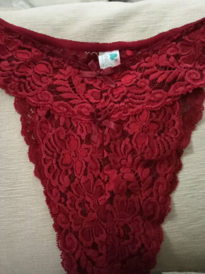 Women's Brazil lace slip new, size L, red with gift