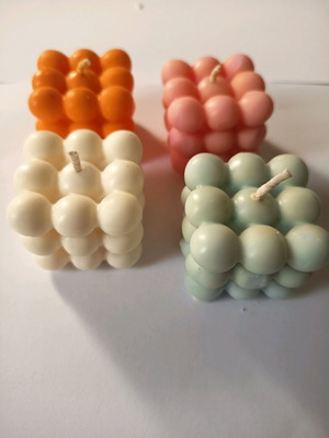 Scented candles new, 100% natural with vanilla, sandalwood, mango aromas