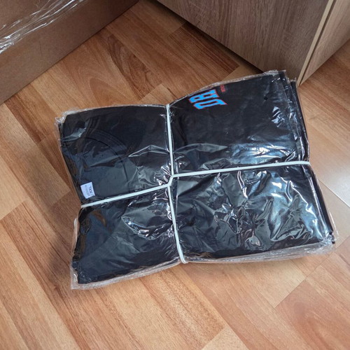 Men's black T-shirts size S/M pack of 10, new