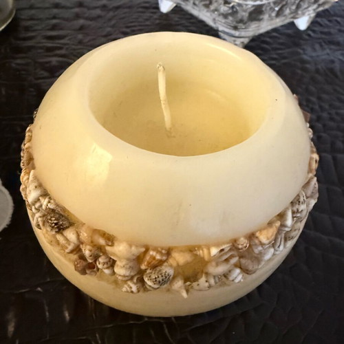 Handmade decorative candles with sea theme like new