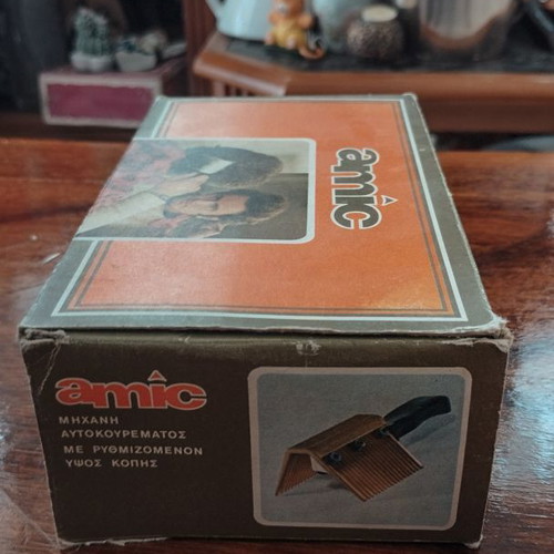 Amic hair clipper box used, vintage 1970s