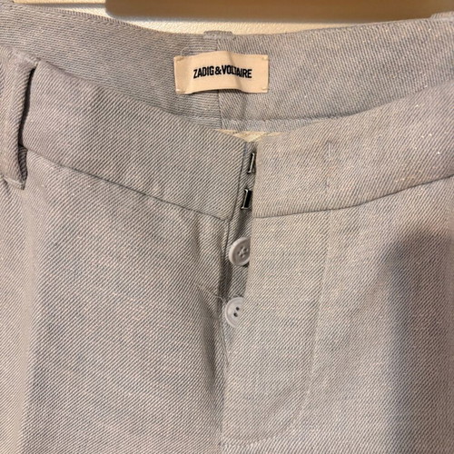 Zadig & Voltaire gray straight-leg pants like new