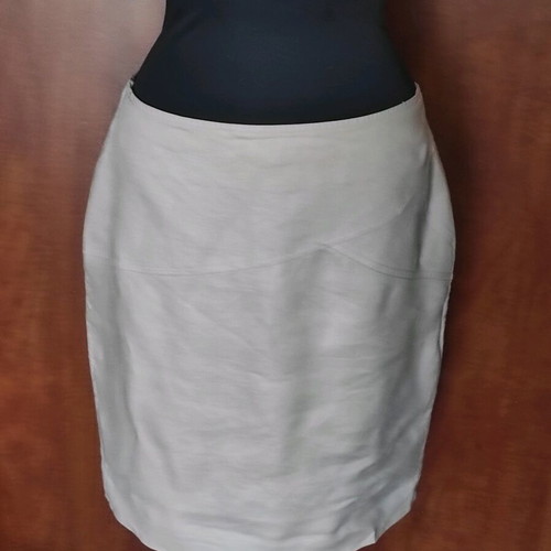 RIANI Luxury Linen Skirt like new, ecru/beige