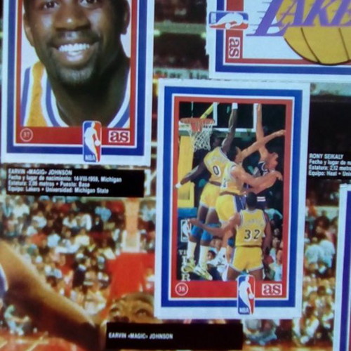 Basket Album 1989 Los Ases de la NBA used, complete