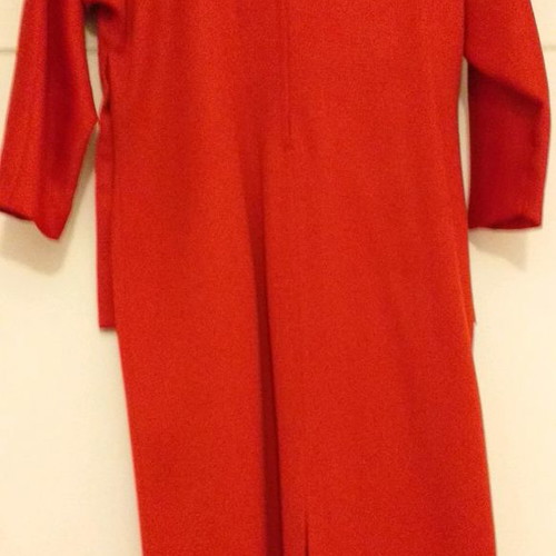 Pagoni dress used, bright red, size 44 medium