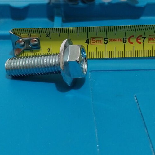 M10 Bolts with Integrated Washer Galvanized New, 10 pcs