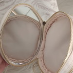 Gaultier Divine round vanity case, cream