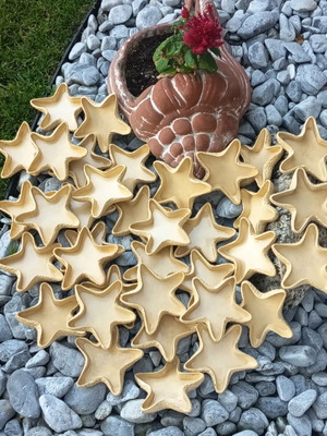 Porcelain starfish pack of 40 for wedding favors