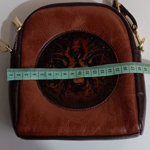 Crossbody bag brown new with unique design