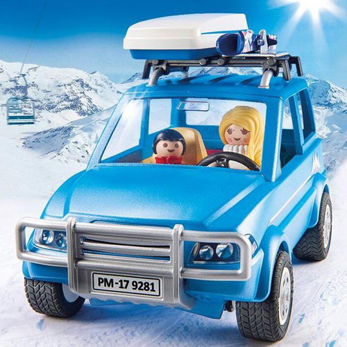 Playmobil 9281 Winter Family Car like new with instructions