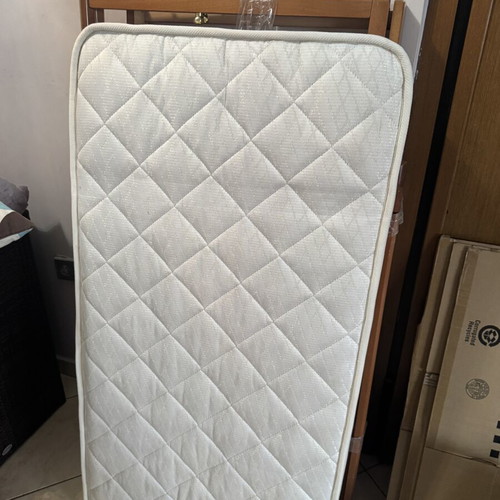 Wooden Baby Cot with Mattress like new