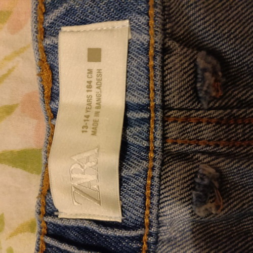 Zara Kids Baggy Jeans Unisex 13-14 Years 164 cm New Blue