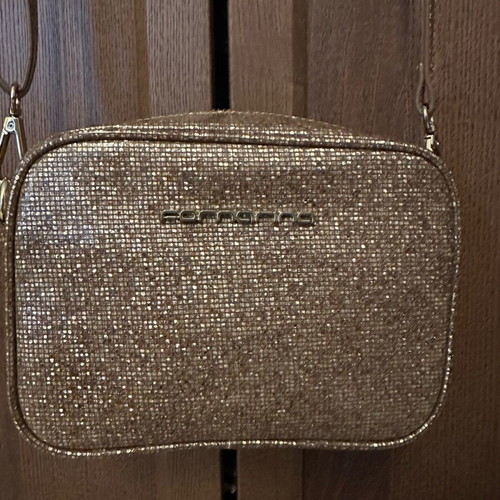 Fornarina crossbody bag like new, gold glitter