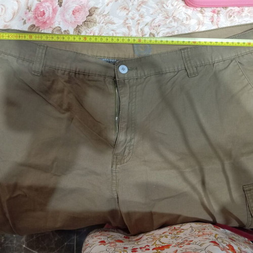 Men's Bermuda shorts used, camel color size XXL