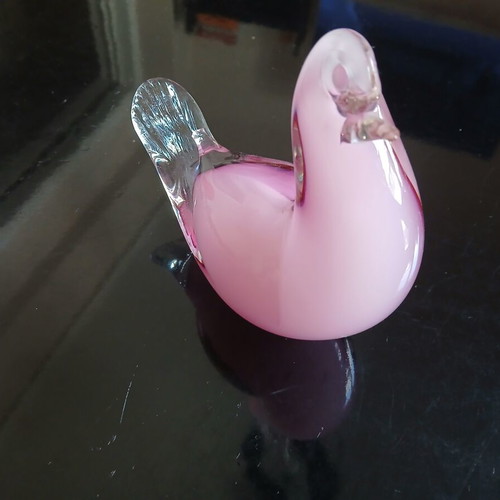 Murano glass vintage dove decoration used with minor damage