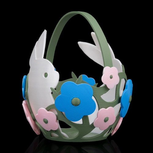 Easter Spring Egg Basket 3D Printed New Decorative