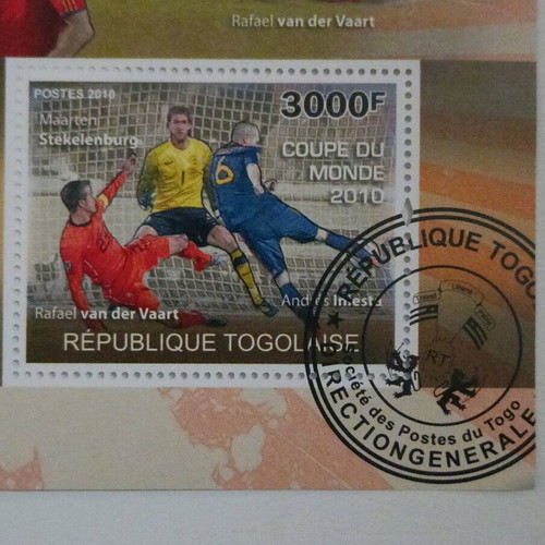 Collectible Feuillet World Cup 2010 new from Togo