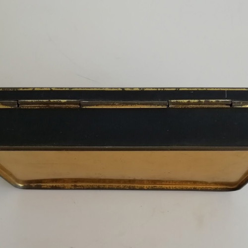 Maspero Freres metal cigarette box used vintage