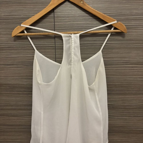 Bershka blouse white used, sizes S and M