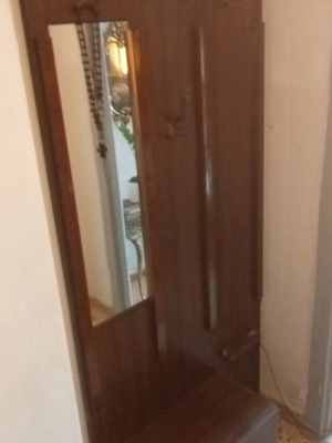 Πορτ μαντο με φως σαν καινούργιο, ύψος 1,80 πλάτος 0,80