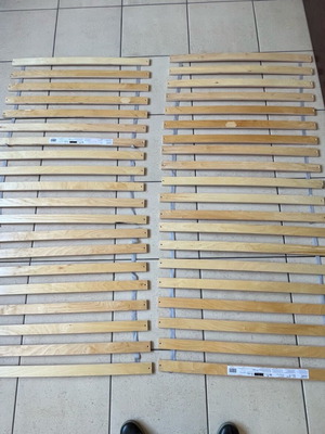 IKEA bed slats set like new, 2 sets 80×200 birch plywood