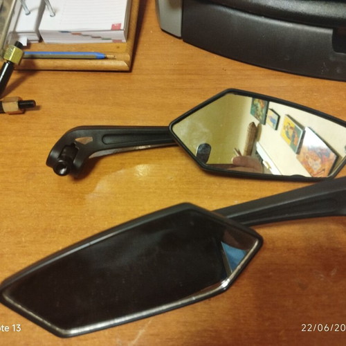 Bicycle and Motorcycle Mirrors used with mounting tools