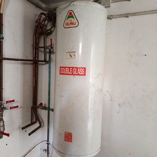 Complete oil heating system used with boiler burner and tank