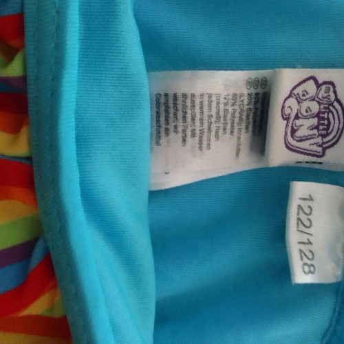 Girls' swimsuit like new, size 122-128 cm, blue