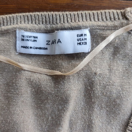 Zara beige knitted cardigan Basic, size M