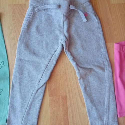 Girls' leggings pants and shorts used, ages 3-4, sizes 98-104 cm