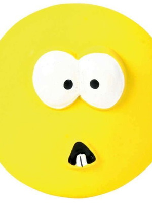 Trixie Face Toy with Sound made of Soft Latex, new, ø 10 cm